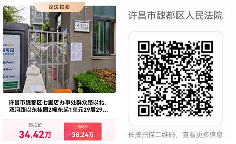 房产拍卖--许昌市住房公积金管理中心贷款违约房产拍卖信息